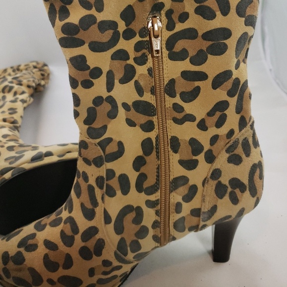 HOT IN HOLLYWOOD knee high slouchy leather boots - Picture 8 of 11